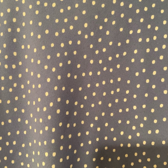 Maxi light blue polka dot skirt with slide slits - Picture 2 of 6